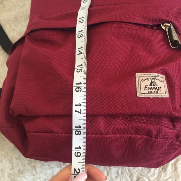 Maroon red backpack - Picture 4 of 7